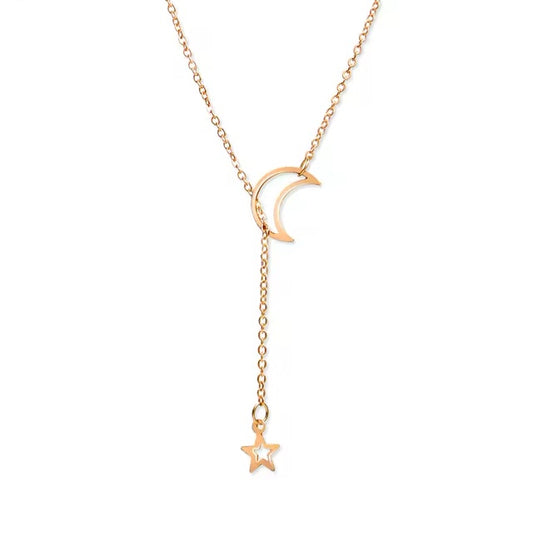 Stella Luna Elegance - Collana girocollo con ciondolo